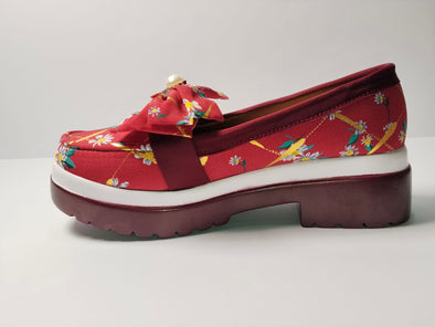 RED BUTTERFLY SHOES